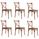 Ver imagem 1 de Kit 6 Cadeiras Jantar Katrina Premium Aço Cobre Assento Bege