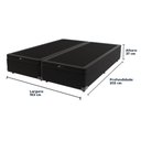 Ver imagem 2 de Base Box Baú King Preto de Madeira 193cm Kazamix