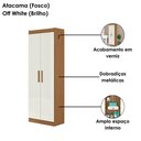 Ver imagem 5 de Armario Multiuso 2 Portas 183x60 Cm 2000191 Atacama Off White Armoveis