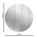 Ver imagem 2 de Espelho Multiuso Lapidado Pendurador 70 cm Redondo