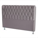 Ver imagem 2 de Cabeceira de Cama Box Londres Casal Queen 160 Cm Suede Botão de Strass Prata do Lar Móveis e