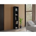 Ver imagem 2 de Estante Livreiro com Prateleiras Janaína Kit 2 Unid Preto