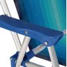 Cadeira de Praia Infantil Alta de Alumínio Dobrável Azul-mor:azul - 4