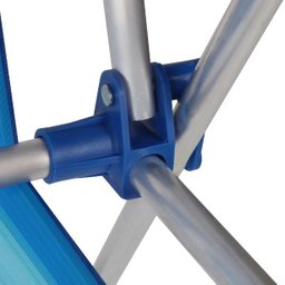 Cadeira de Praia Infantil Alta de Alumínio Dobrável Azul-mor:azul - 5