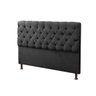 Cabeceira Mais Calçadeira Baú Queen Para Cama Box Sofia Suede Preto - 2