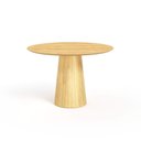 Ver imagem 1 de Mesa de Jantar Redonda 120cm Scandi 6 Lugares Lamina Natural de Madeira Damasco
