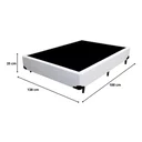 Ver imagem 3 de Base Box Casal Cama Felix Sintético Branca 138x188