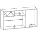 Ver imagem 6 de Armario Aereo Nicho 2p 120 Cm 12637 Raven Freijo Off White Pln