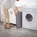 Ver imagem 4 de Cesto de Roupas Organizador Dobrável Multiuso Lavanderia Banheiro:cinza