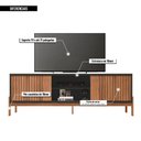 Ver imagem 6 de Rack Bancada para Tv até 72 Polegadas Tiger Preto Caemmun