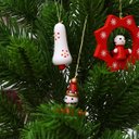 Ver imagem 5 de Enfeite de Natal Natalino Madeira Arvore de Natal Pingente Decoraçao Ornamentaçao Festa Fim de Ano e