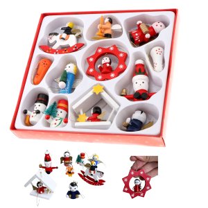 Enfeite de Natal Natalino Madeira Arvore de Natal Pingente Decoraçao Ornamentaçao Festa Fim de Ano e