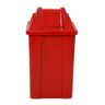 2 Cesto Quadrado Com Tampa Vai E Vem 60 Litros:Vermelho - 1