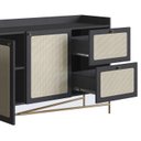 Ver imagem 7 de Conjunto Aparador e Buffet Palhinha 28936x28935 Linha Oslo Nero Artesano