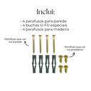 Ver imagem 5 de 2 Suportes em L para Prateleira Fixo de Parede Mão Francesa 10cm Aço Robusto Preto