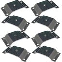 Ver imagem 1 de Kit 8 Chapinhas Chapa Elevada Fixação Pés Palito Rosca 5/16 Zincado Gran Belo Produtos indicados par
