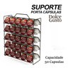 Suporte Porta 50 Cápsulas Café Dolce Gusto Organizador Preto - 1