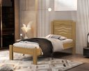 Ver imagem 1 de Cama de Solteiro Sofia Nature de Mdf Resistente