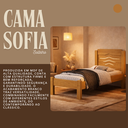 Ver imagem 4 de Cama de Solteiro Sofia Nature de Mdf Resistente