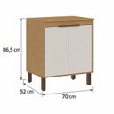 Ver imagem 4 de Balcão de Cozinha com Tampo para Cooktop 70cm 2 Portas Madalena