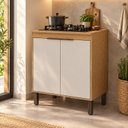 Ver imagem 1 de Balcão de Cozinha com Tampo para Cooktop 70cm 2 Portas Madalena