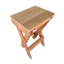 Ver imagem 7 de Kit Mesa Dobrável Quadrada Pinus 60x57cm e 4 Banquetas Cerejeira Volpato