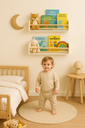 Ver imagem 7 de Prateleira Infantil Branca de MDF 50x10 cm – Ideal para Organização de Livros e Decoração