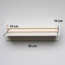 Ver imagem 5 de Prateleira Infantil Branca de Mdf 50x10 Cm – Ideal para Organização de Livros e Decoração