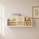 Ver imagem 1 de Prateleira Infantil Branca de MDF 50x10 cm – Ideal para Organização de Livros e Decoração