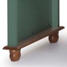 Escrivaninha 3 Gavetas Suporte Teclado e Divisor de Ambiente 50605 Linz Moveis - Verde Musgo/imbuia - 5