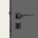 Ver imagem 2 de Fechadura Para Porta De Banheiro Interna Stam Varias Cores COR:BLACK
