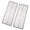 Grelha Ralo Linear 20x100 Alumínio com Aro - 2 Peças 50cm - 1