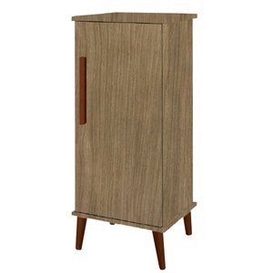 Balcão / Aparador Tok. 1 Porta Pés Retrô para Bebedouro / Recepção / Cozinha Cor Freijó Rústico Amad