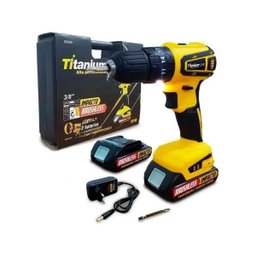 Parafusadeira/furadeira com Bateria 21v Impacto + Brushless - Titanium - 1