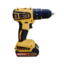 Parafusadeira/furadeira com Bateria 21v Impacto + Brushless - Titanium - 3