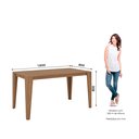 Ver imagem 2 de Mesa de Jantar Vittoria 06 Lugares 160cm S229 Nature - Henn
