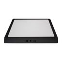 Ver imagem 2 de Painel de Led Blumenau Quadrado de Sobrepor 24W Bivolt Preto 3000K - Luz Amarela