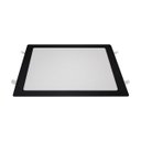 Ver imagem 2 de Painel de Led Blumenau Quadrado de Embutir 24W Bivolt Preto 3000K - Luz Amarela