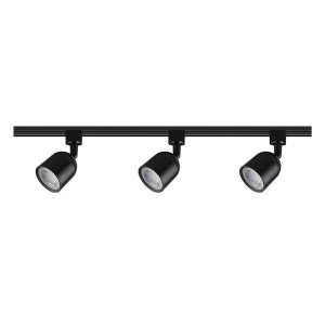 Trilho com 3 Spots LED Blumenau 15W Bivolt Preto 3000K - Luz Amarela
