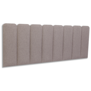 Cabeceira Queen 160x60 Cama Box Modulada Arredondada Linho Castor