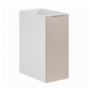 Ver imagem 2 de Balcão Planejado Suspenso 1 Porta 30cm sem Tampo Ipanema CabeCasa MadeiraOriginals Branco/Fendi Trama