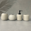 Ver mais imagens de Kit para Lavabo em Cerâmica Cinza com 4 Peças - Mart