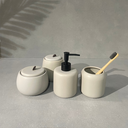 Ver imagem 7 de Kit para Lavabo em Cerâmica Cinza com 4 Peças - Mart