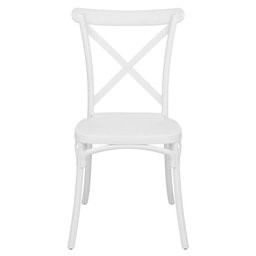 Kit 8 Cadeiras Cross Katrina Jantar Varanda Branco - 6 Kit 8 Cadeiras Cross Katrina Jantar Varanda Branco - 6