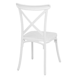 Kit 8 Cadeiras Cross Katrina Jantar Varanda Branco - 3 Kit 8 Cadeiras Cross Katrina Jantar Varanda Branco - 3