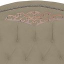 Ver imagem 3 de Cabeceira Casal Estofada para Cama Box Maitê Veludo Bege Escuro