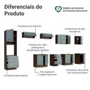 Ver imagem 4 de Armário de Cozinha Completa 400 cm Rustic/Cinza Lux Madesa 02