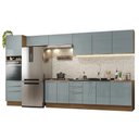 Ver imagem 2 de Armário de Cozinha Completa 400 cm Rustic/Cinza Lux Madesa 02