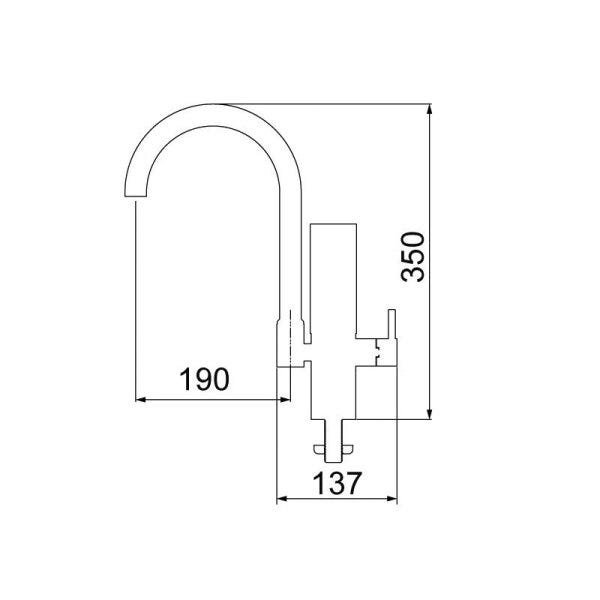 Torneira Lorenzetti Acqua Due Class 1143 C24 Com Filtro de Bancada Cromada - 3