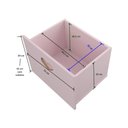 Ver imagem 2 de Estante de Nichos com Baús de Coração Samara 100% Mdf (menina Brinquedo Rosa) Woodcore